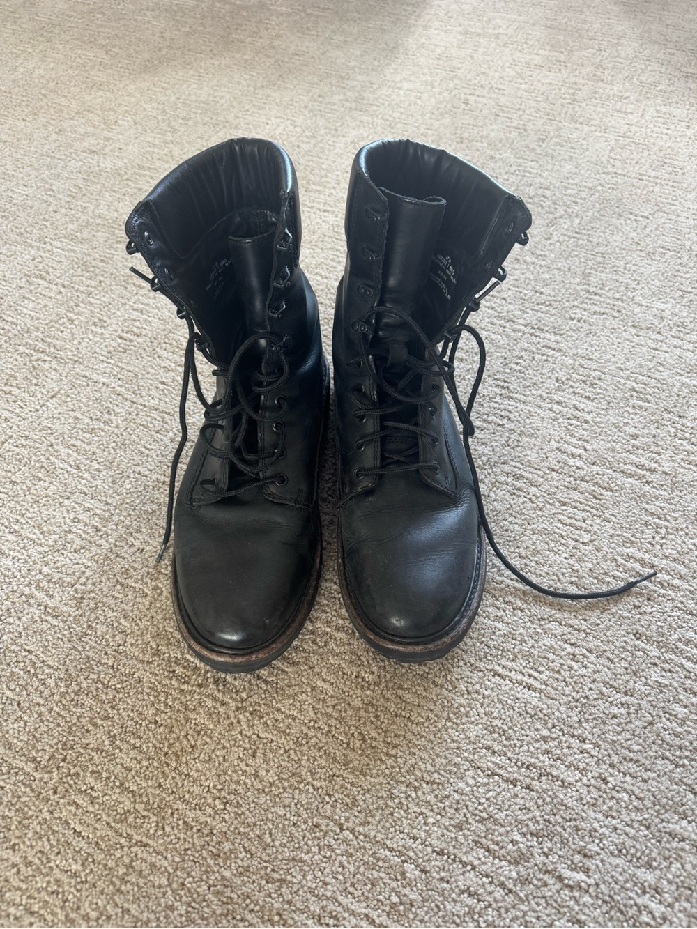 Thursday Boot Company Black Leather Lace-Up Boots